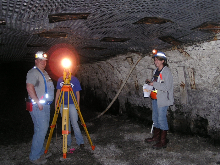 UK mining students learning underground at Portal 31